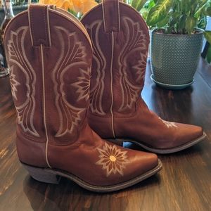 Justin Cowboy Boots Cowhide